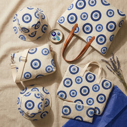 The Nazar Collection — Complete 6-Piece Handcrafted Linen Set