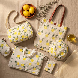 Lemon Collection — Complete 6-Piece Handcrafted Linen Set